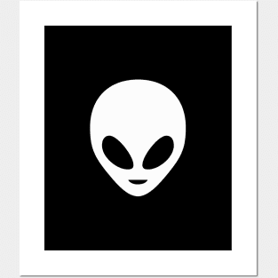 Little Alien Head Posters and Art